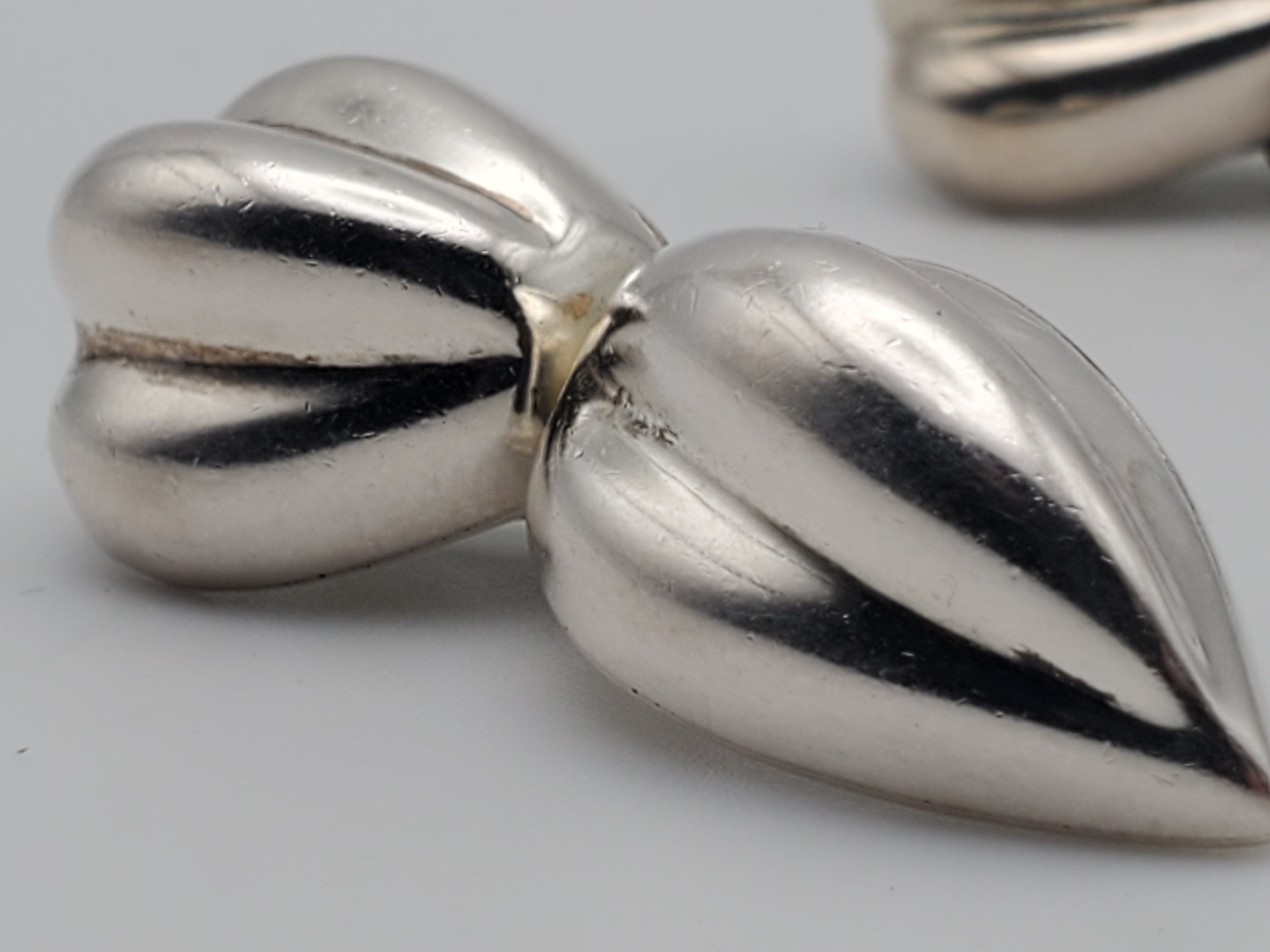 Zina - Vintage Sterling Silver Clip-On Earrings