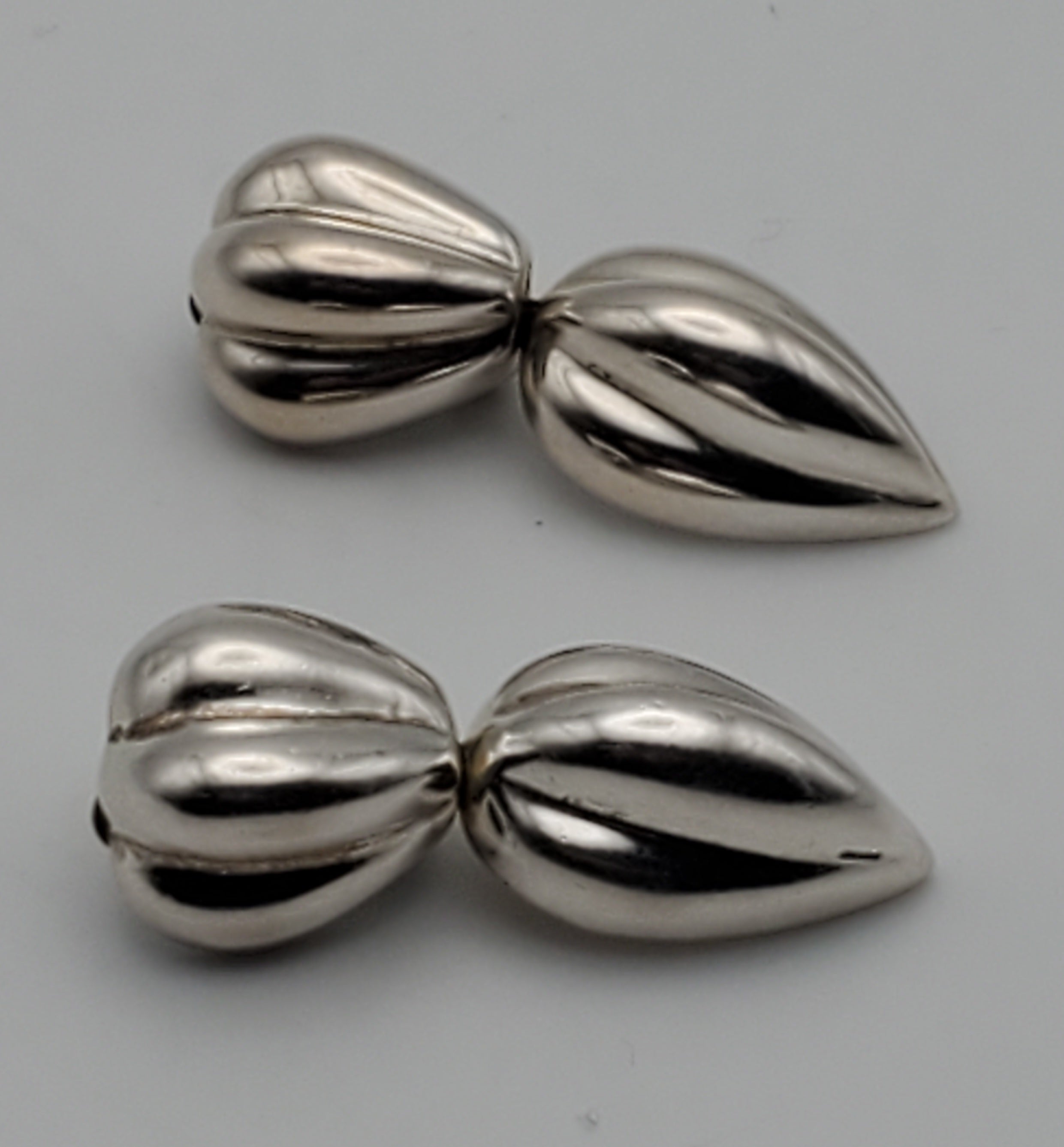 Zina - Vintage Sterling Silver Clip-On Earrings