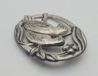 Coro - Vintage Sterling Silver Lovebirds Brooch
