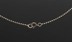 Lewis + Hubener - Handmade Sterling Silver 18k Vermeil Red Jasper Pendant Kinetic Jewelry Necklace - 20"