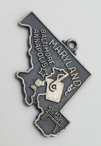 Vintage Sterling Silver Maryland State Charm