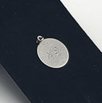 Vintage Sterling Silver Engraved Commemorative Monogram Pendant