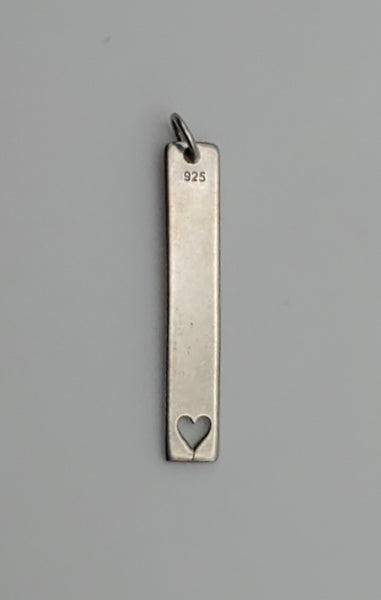 Vintage Sterling Silver Heart Pendant