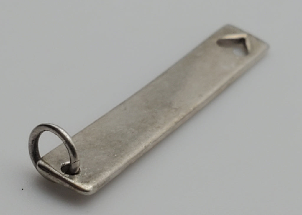 Vintage Sterling Silver Heart Pendant