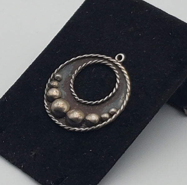 Vintage Handmade Mexican Sterling Silver Pendant