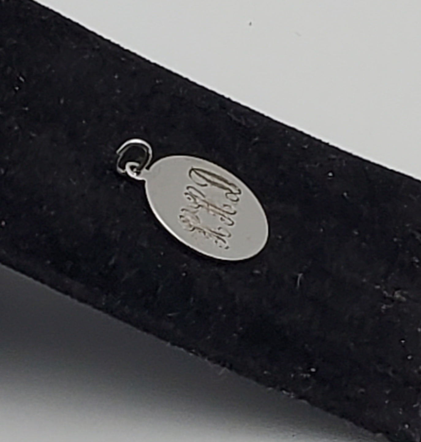 Vintage Sterling Silver Engraved Commemorative Monogram Pendant
