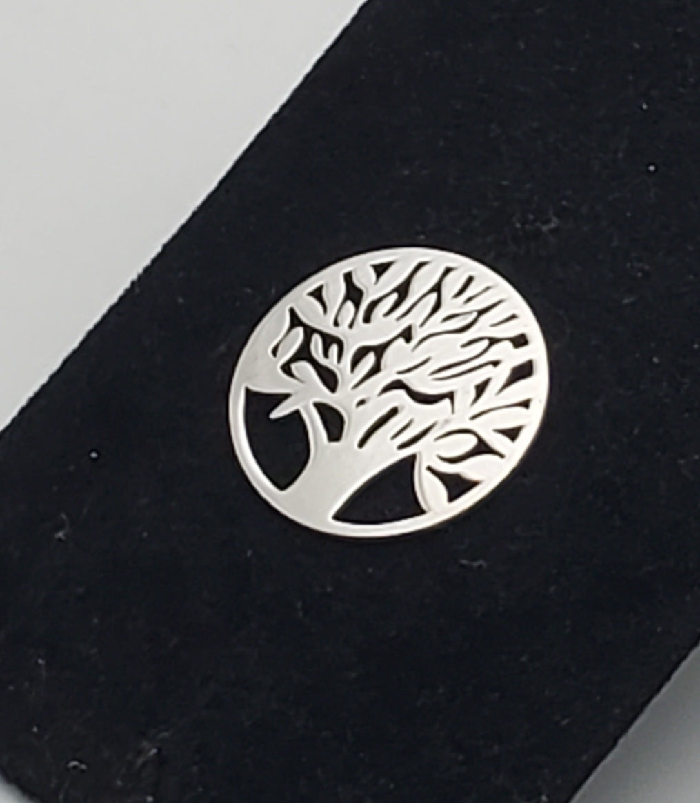 Vintage Silver Tone Metal Tree of Life Pendant