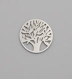 Vintage Silver Tone Metal Tree of Life Pendant