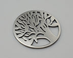 Vintage Silver Tone Metal Tree of Life Pendant