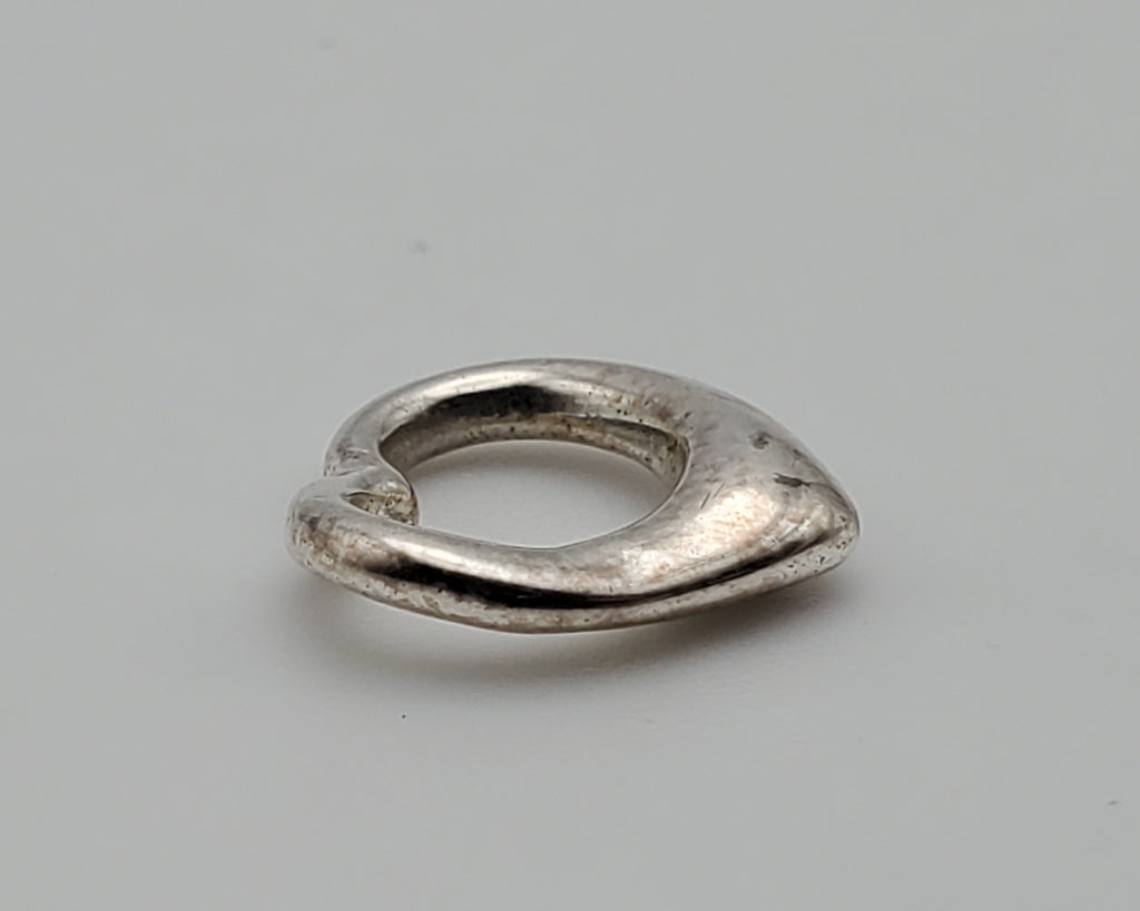 Vintage Sterling Silver Open Heart Pendant