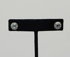 Blue Topaz Sterling Silver Stud Earrings