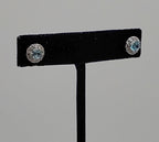 Blue Topaz Sterling Silver Stud Earrings