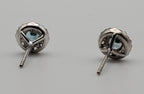 Blue Topaz Sterling Silver Stud Earrings