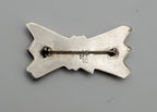 Vintage Handmade Sterling Silver Bow Brooch