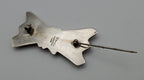 Vintage Handmade Sterling Silver Bow Brooch