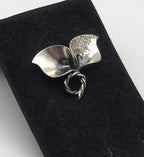 Jewelart - Vintage Sterling Silver Calla Lilies Brooch