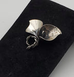 Jewelart - Vintage Sterling Silver Calla Lilies Brooch