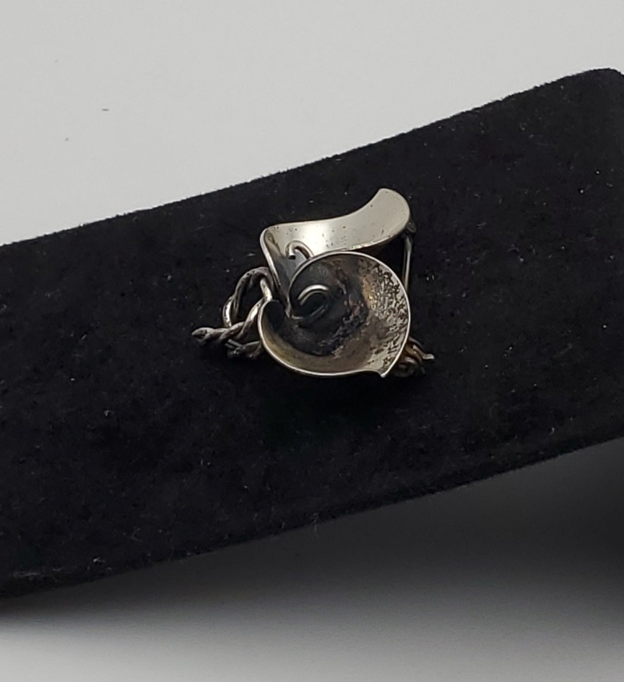 Jewelart - Vintage Sterling Silver Calla Lilies Brooch