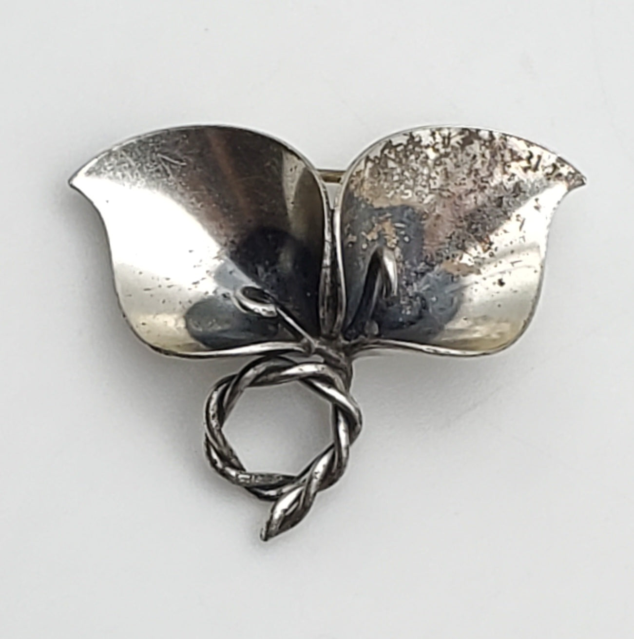 Jewelart - Vintage Sterling Silver Calla Lilies Brooch