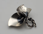 Jewelart - Vintage Sterling Silver Calla Lilies Brooch