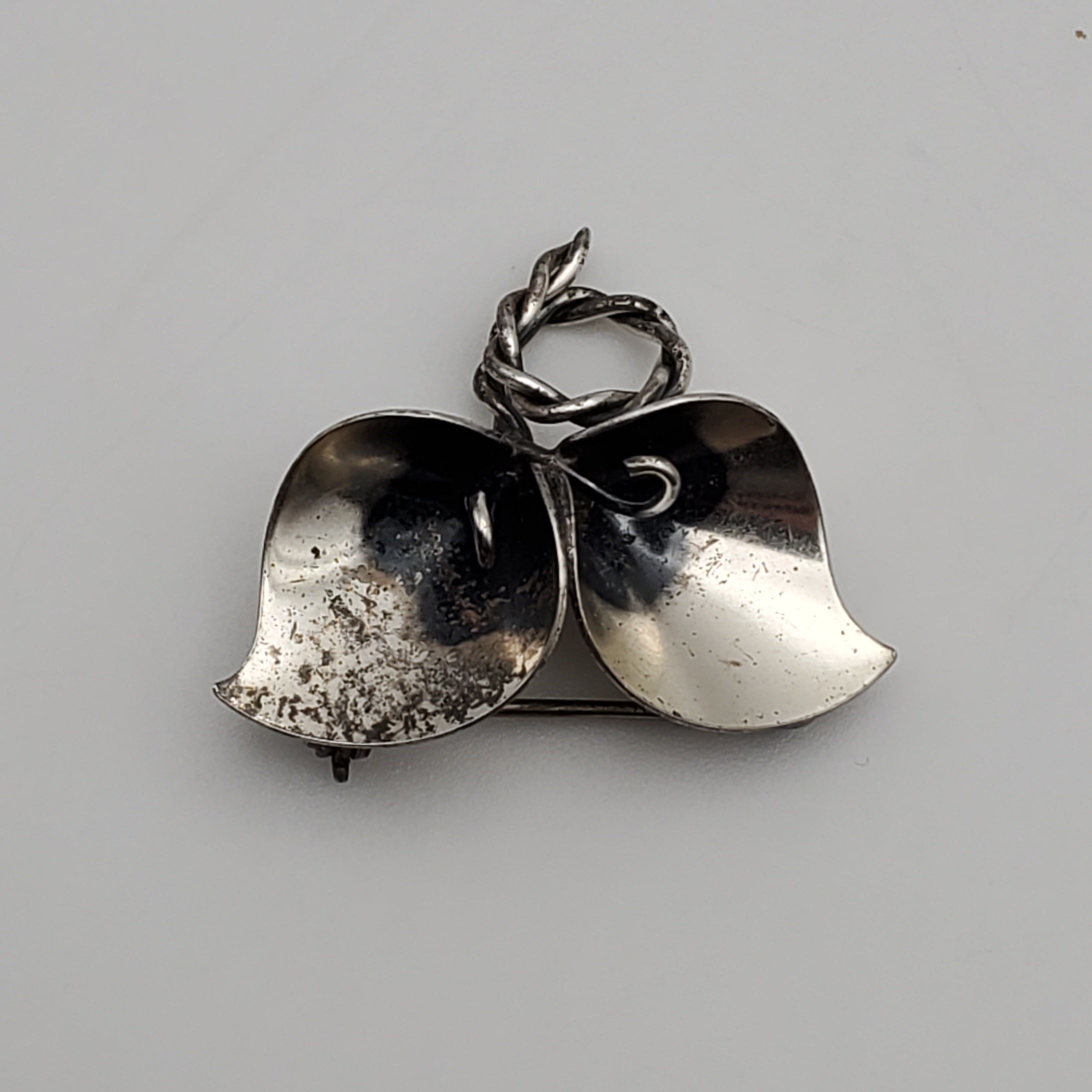 Jewelart - Vintage Sterling Silver Calla Lilies Brooch