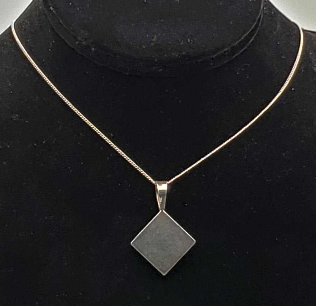 Vintage Handmade Sterling Silver Modern Design Seeds Pendant Sterling Silver Chain Necklace - 18"