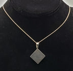 Vintage Handmade Sterling Silver Modern Design Seeds Pendant Sterling Silver Chain Necklace - 18"