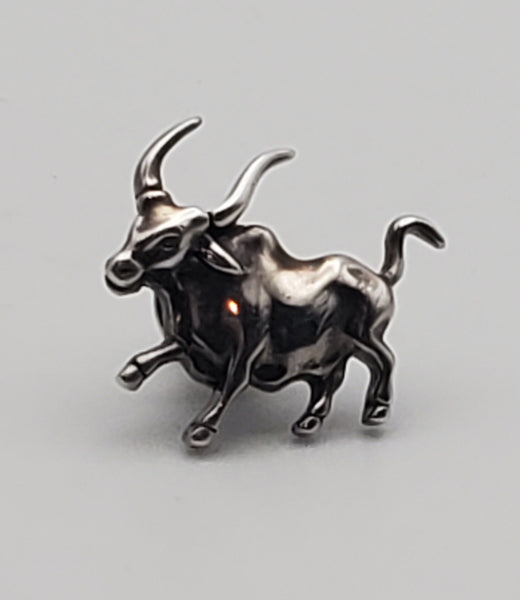 John Hardy - Vintage Sterling Silver Bull Pin