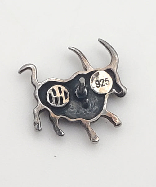 John Hardy - Vintage Sterling Silver Bull Pin