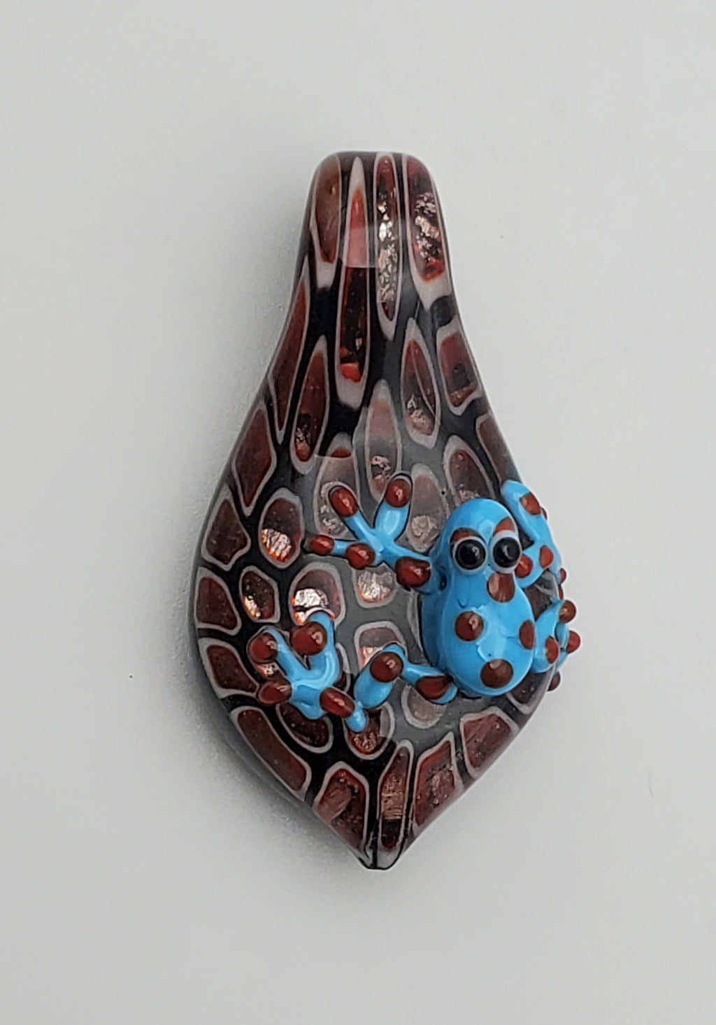 Handmade Glass Frog Pendant