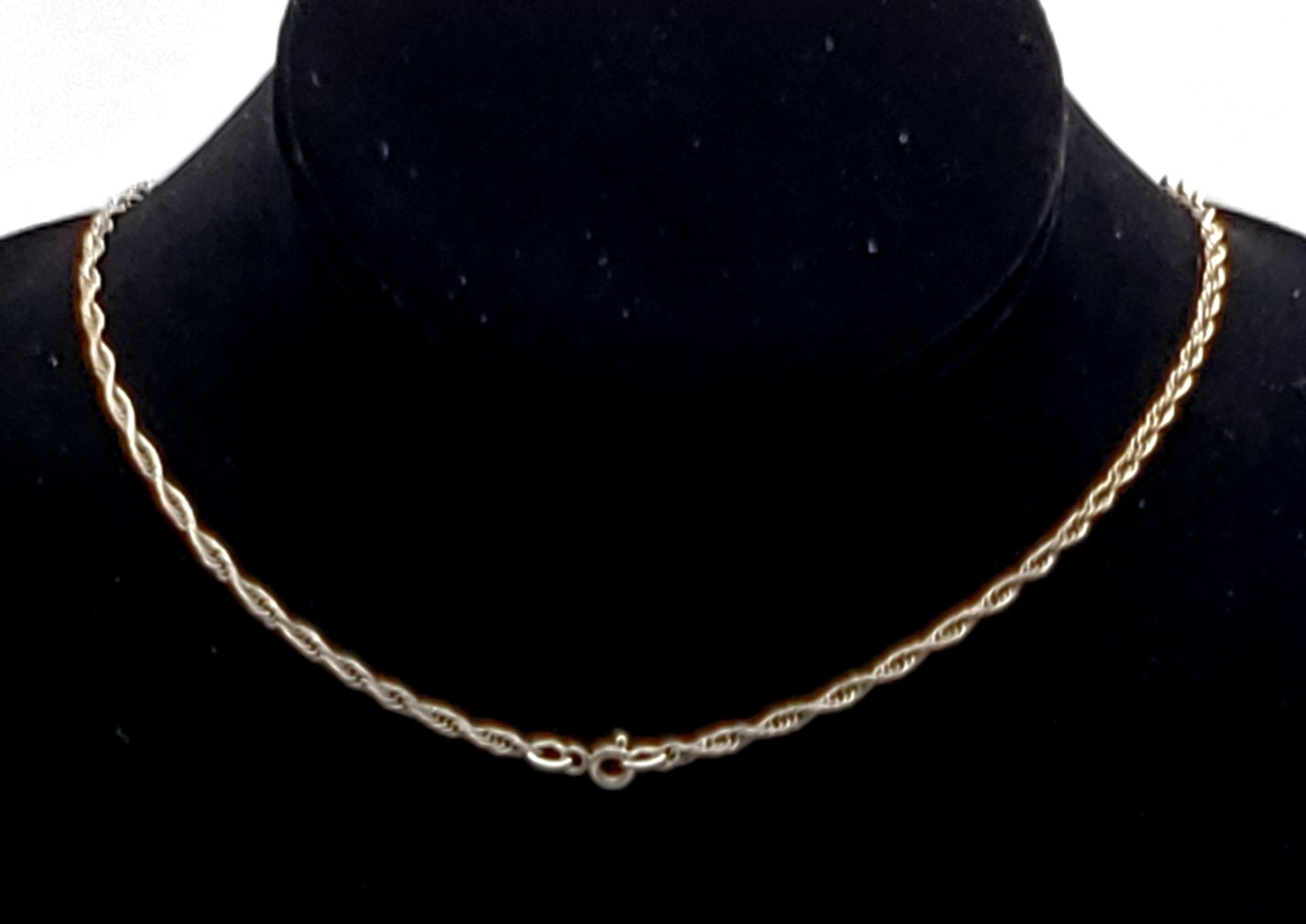 Vintage Colorless Sapphire Sterling Silver Pendant on Sterling Silver Chain Necklace - 24"