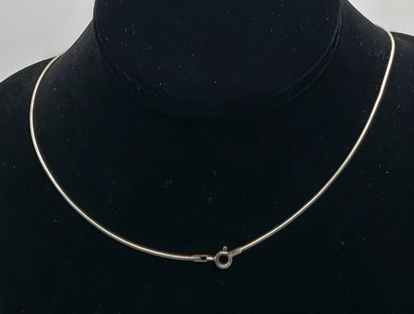 Vintage Sterling Silver Football Pendant on Sterling Silver Necklace - 19.75"
