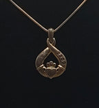 Vintage Sterling Silver Claddagh Pendant on Sterling Silver Necklace - 18"
