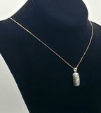 Vintage Sterling Silver "A Friend is Someone to..." Pendant on Sterling Chain Necklace - 18"