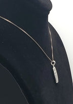 Vintage Sterling Silver "A Friend is Someone to..." Pendant on Sterling Chain Necklace - 18"