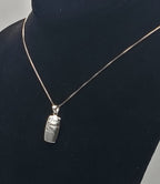 Vintage Sterling Silver "A Friend is Someone to..." Pendant on Sterling Chain Necklace - 18"