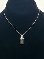 Vintage Sterling Silver "A Friend is Someone to..." Pendant on Sterling Chain Necklace - 18"