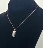 Vintage Sterling Silver "A Friend is Someone to..." Pendant on Sterling Chain Necklace - 18"