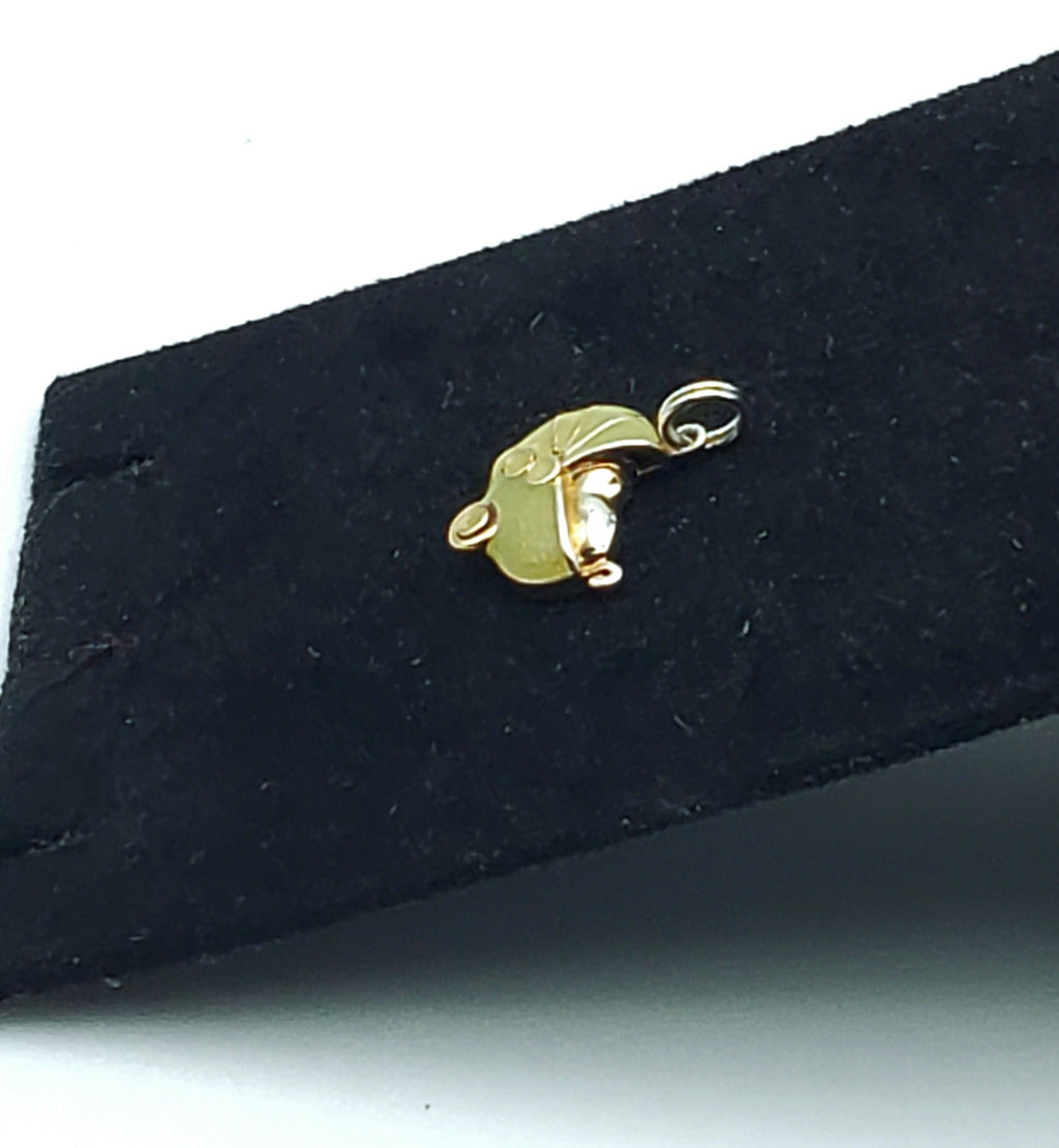 Vintage Sterling Silver Enamel Baby Carriage Charm