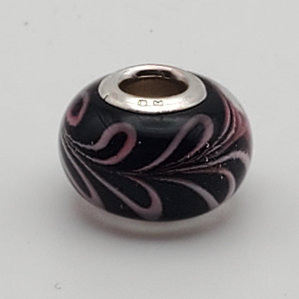 Sterling Silver and Glass Bead Charm