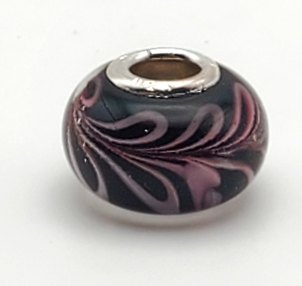 Sterling Silver and Glass Bead Charm