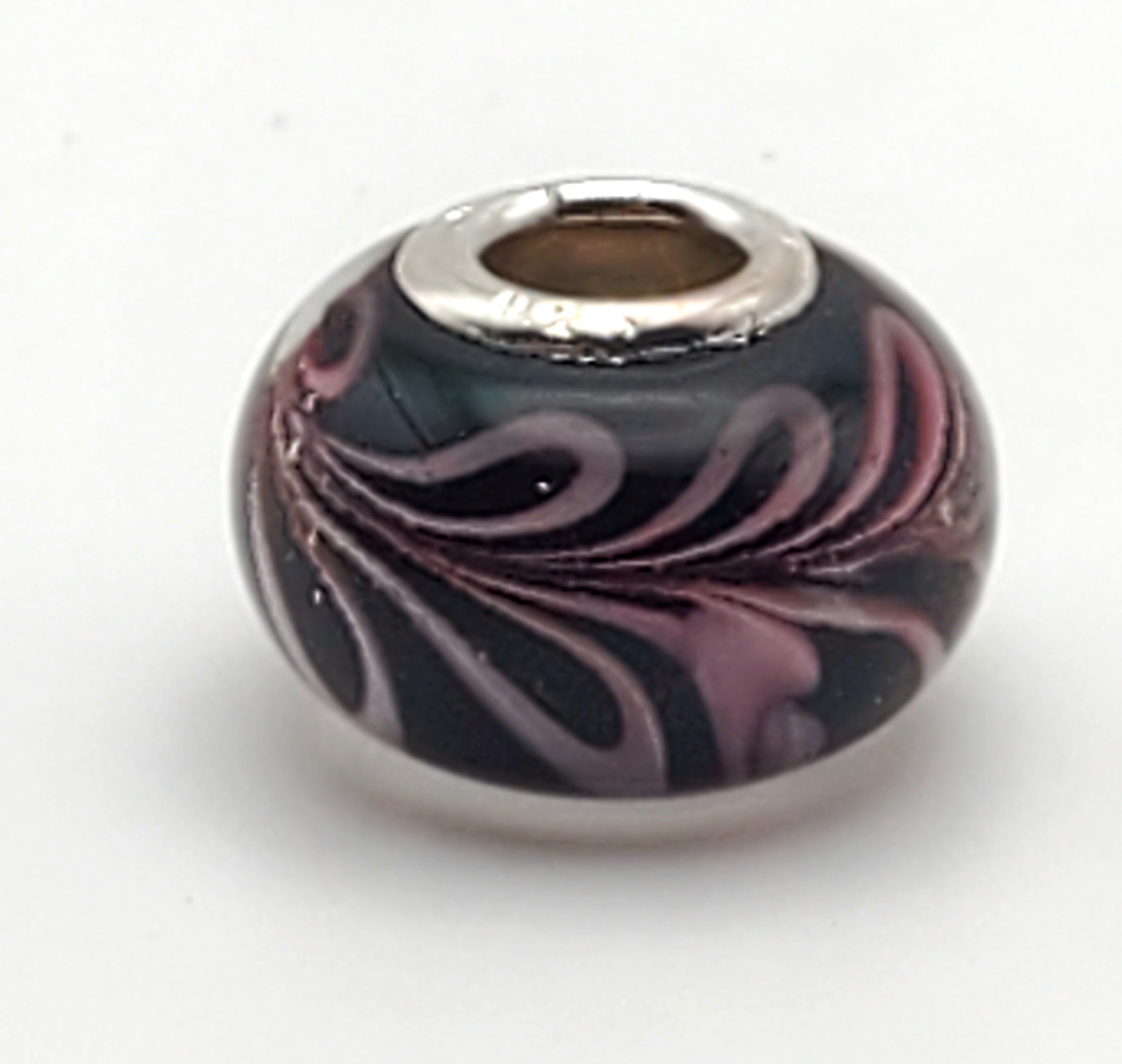 Sterling Silver and Glass Bead Charm