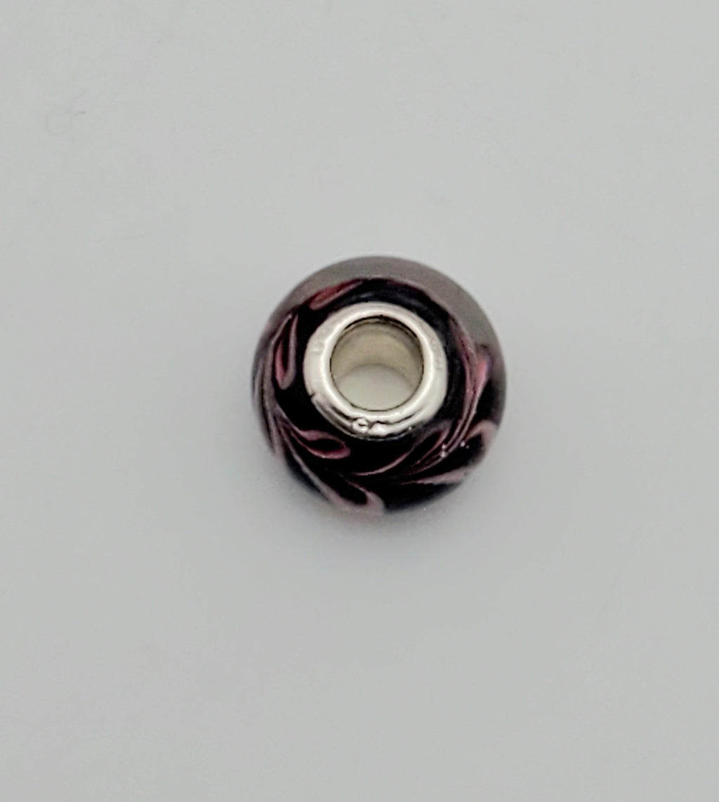 Sterling Silver and Glass Bead Charm