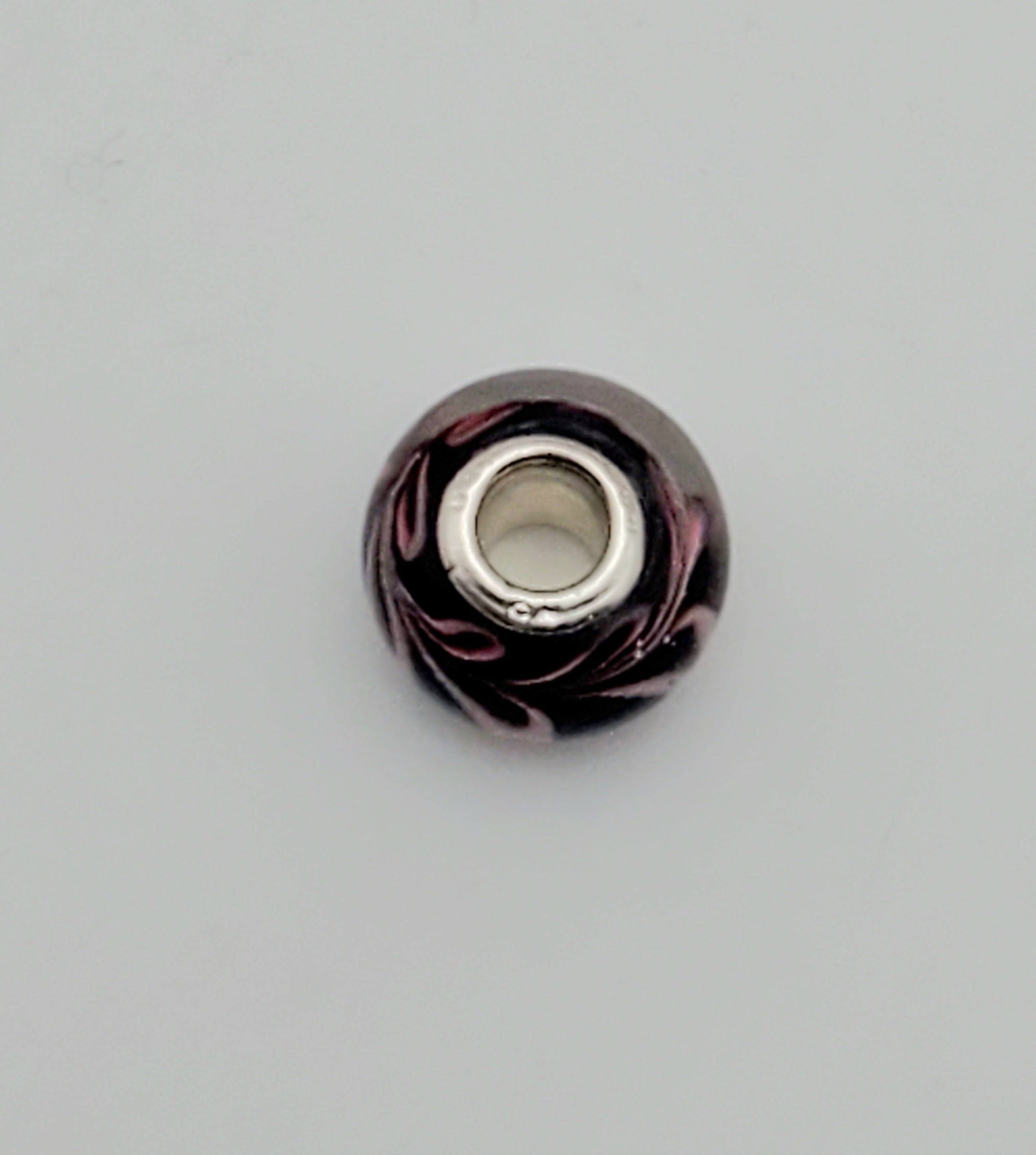 Sterling Silver and Glass Bead Charm