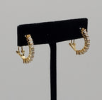 Vintage Gold Tone Sterling Silver Earrings