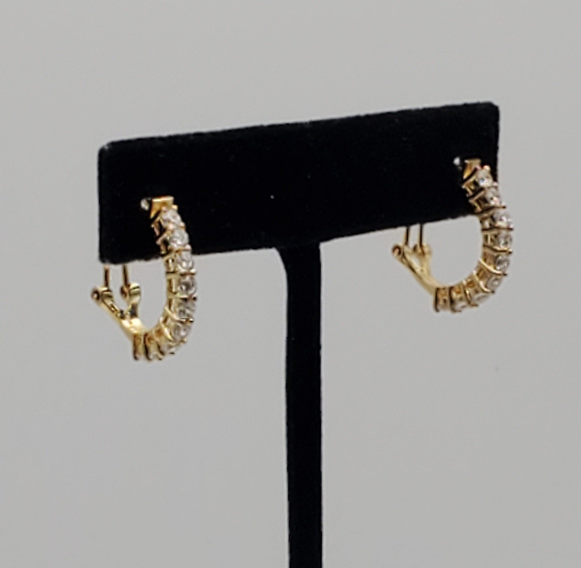 Vintage Gold Tone Sterling Silver Earrings