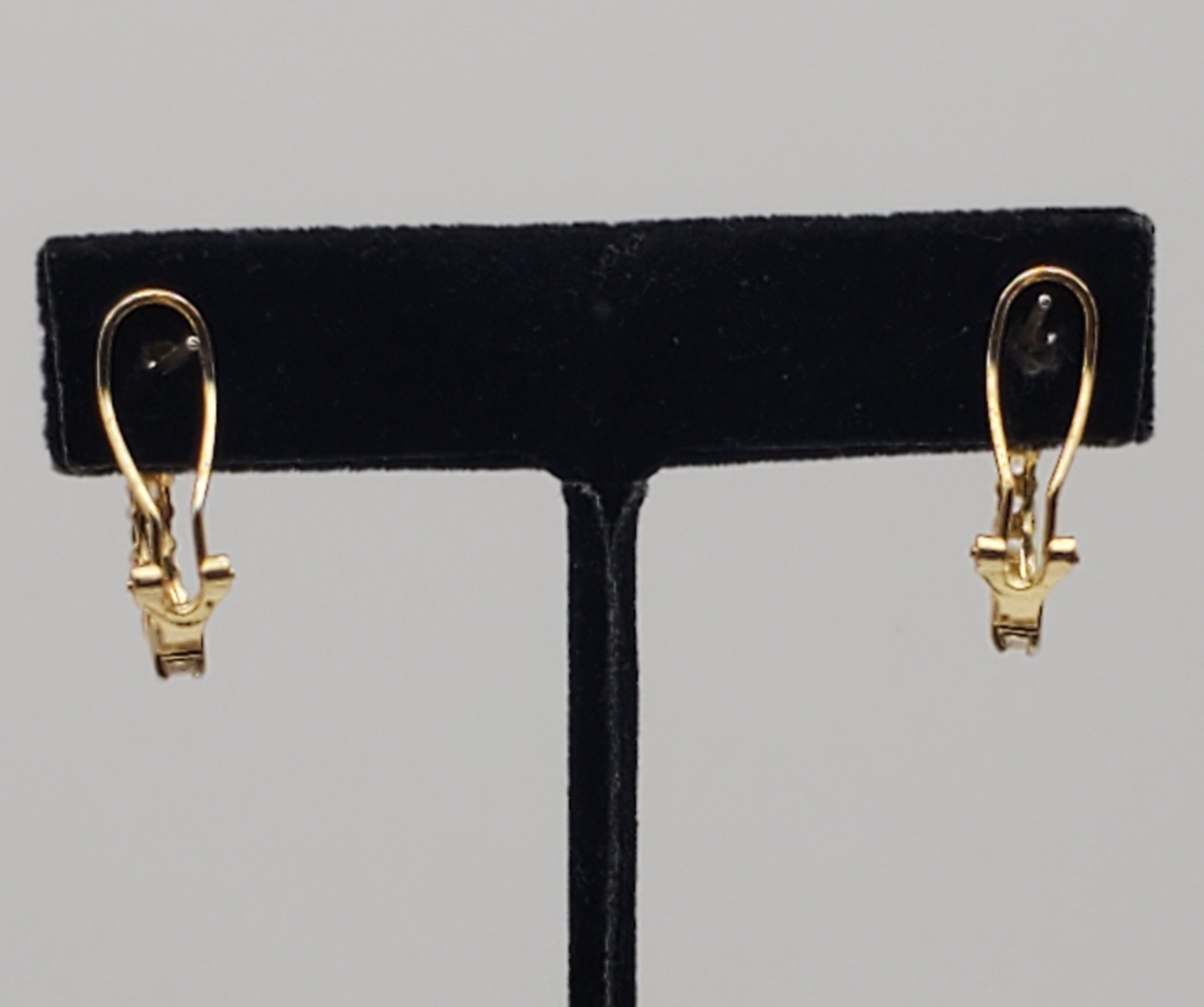 Vintage Gold Tone Sterling Silver Earrings
