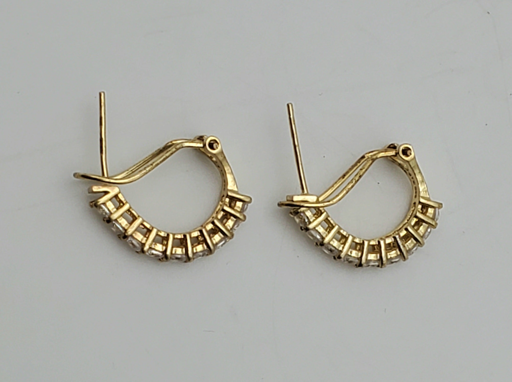 Vintage Gold Tone Sterling Silver Earrings