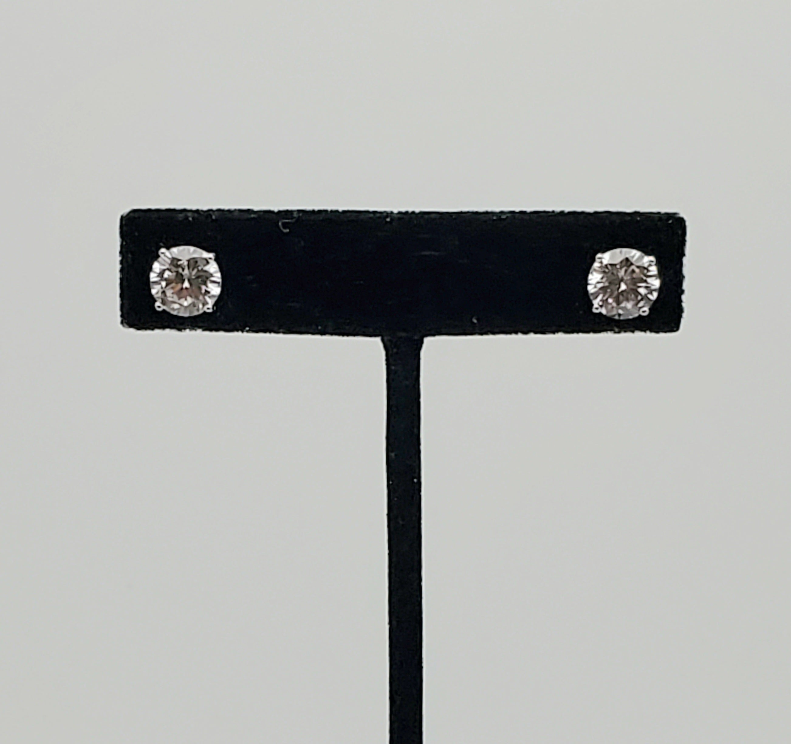 Cubic Zirconia Sterling Silver Stud Earrings