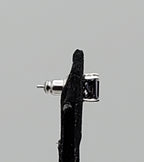 SINGLE Iolite Sterling Silver Stud Earring